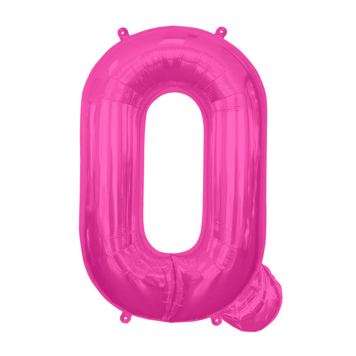 16'' Foil Letter Q - Magenta Packaged Air Fill