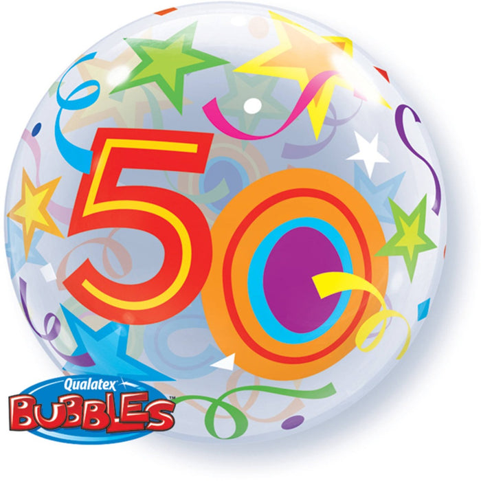 22'' Single Bubble 50 Brilliant Stars