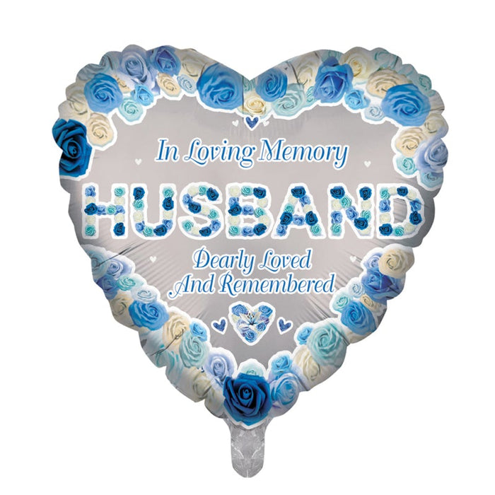 18'' In Loving Memory Husband Foil