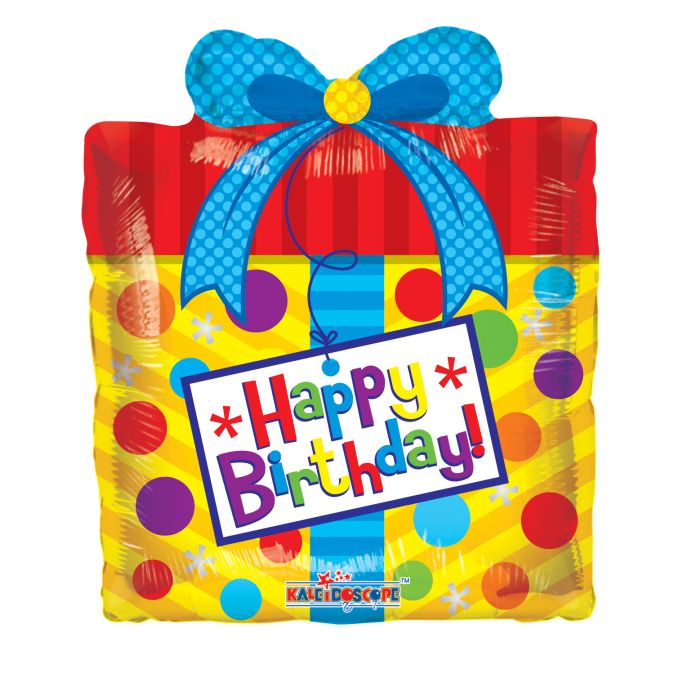Mini Present Birthday Foil Balloon 14"