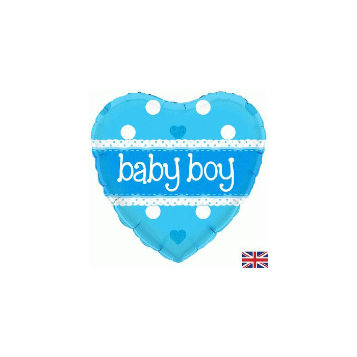 18'' Foil Its A Boy Pastel Heart