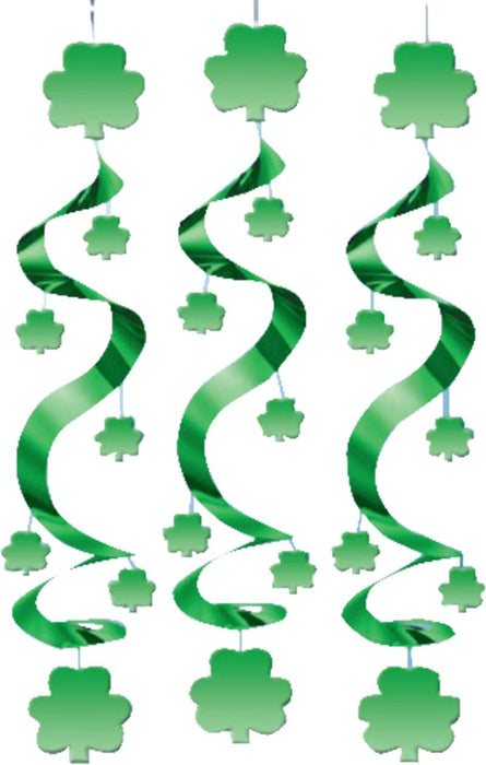 Hanging Swirl Decoration 3pk X 91Cm