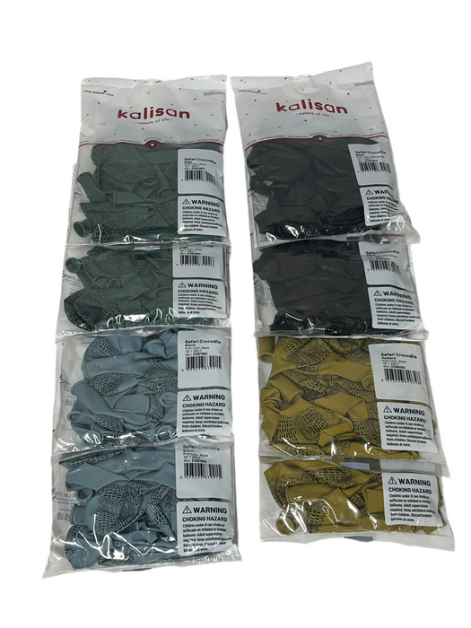 8 Bags of Crocodile Print