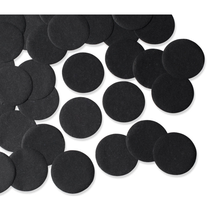 Black Circular Paper Balloon Confetti 250G