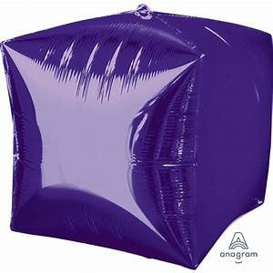 15'' Foil Cubz Purple 3pk