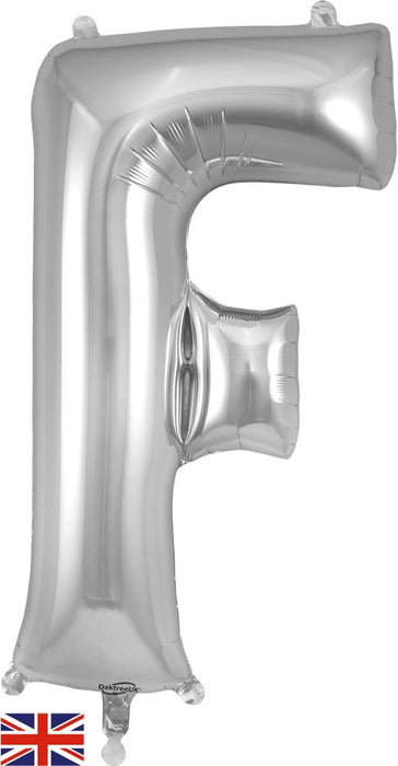 Silver Letter F 34"