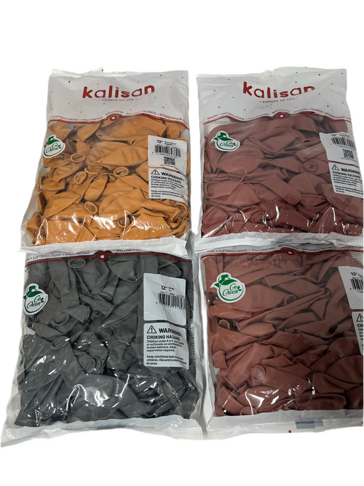 4 Bags of 12” Latex Balloons