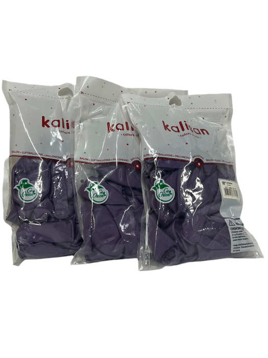 3 x Bags of 18” Lavender Balloons