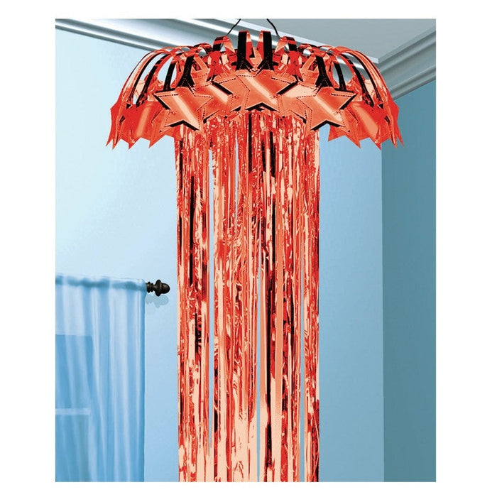 Hanging Decoration Shimmer Column Red