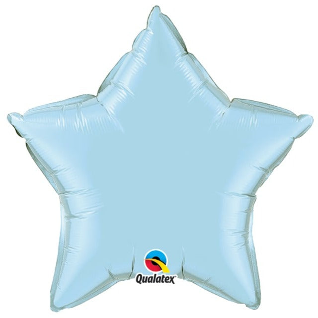 36 Inch Star Pearl Lt Blue Plain Foil (Flat)