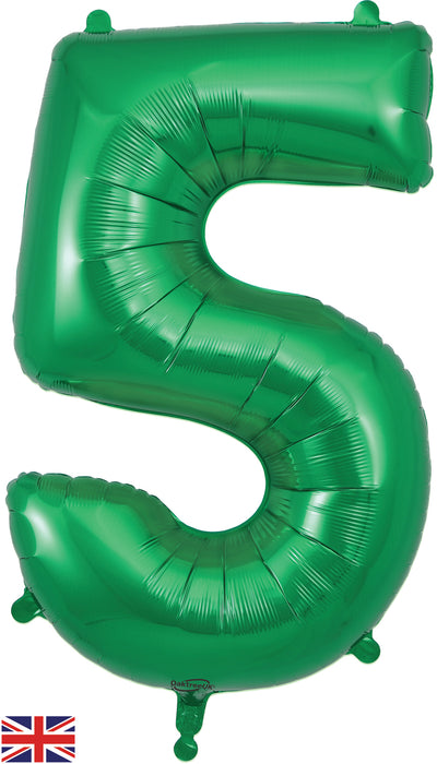 34" Number 5 Green