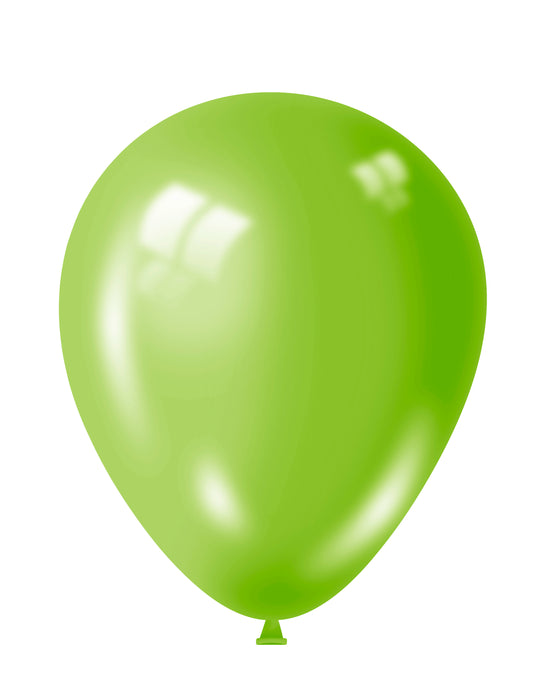 12" Kiwi Shiny Balloons 15pk