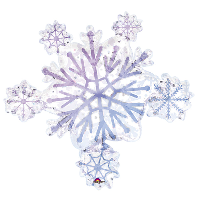 32'' Prismatic Snowflake Cluster (Flat)