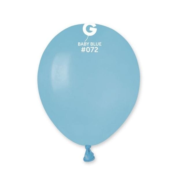 Gemar Latex Balloons 5 Inch (50pk) Macaron Baby Blue Balloons #072