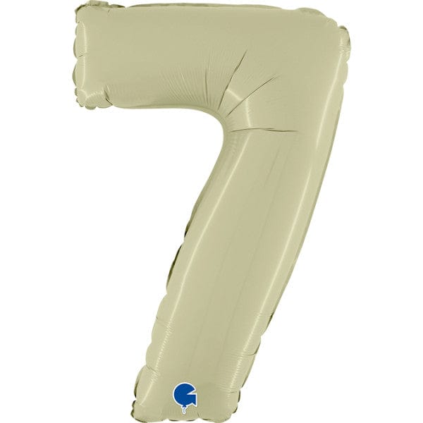 Grabo Foil Balloons Satin Olive Green Number 7 40''