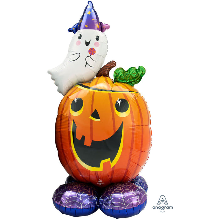Pumpkin & Ghost Airloonz(28''/71Cm X 56''/142Cm)