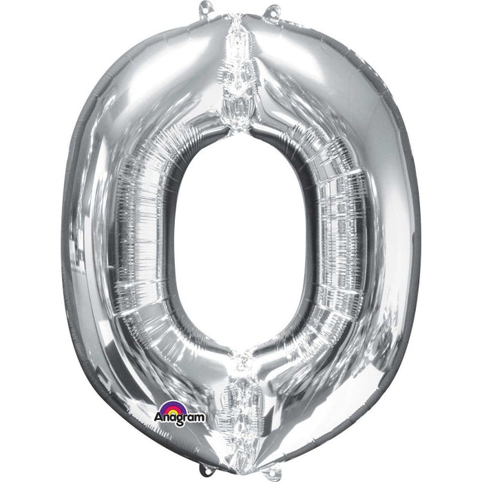 34'' Super Shape Foil Letter O - Silver (Anagram)