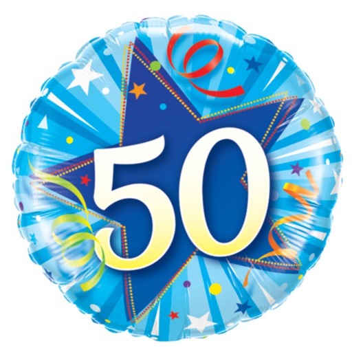 18'' 50 Shining Star Bright Blue