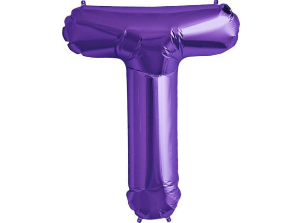 34'' Letter T - Purple