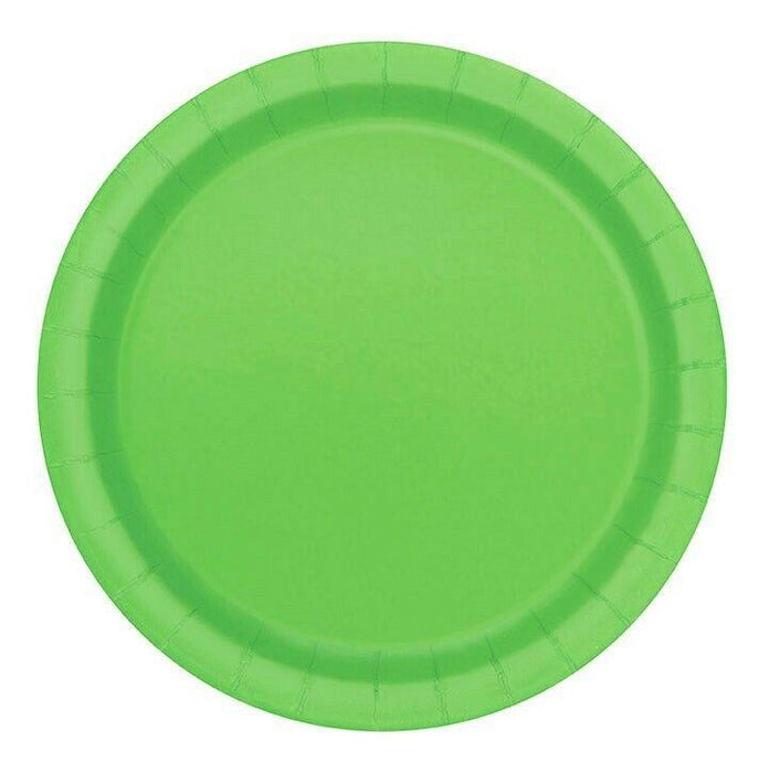 Lime Green Paper Party Plates 8pk