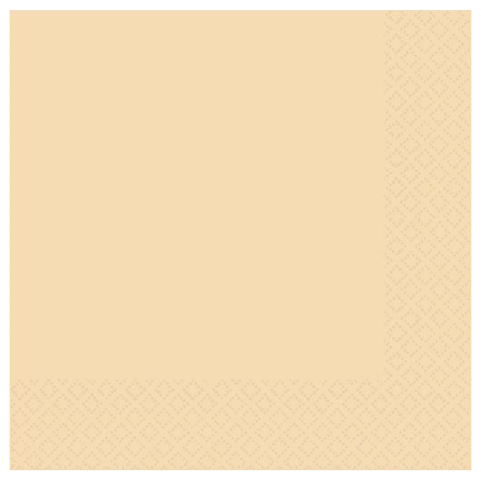 Cream Beverage Napkin 25Cm 20pk