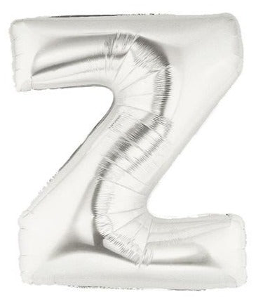 40'' Super Shape Foil Letter Z - Silver