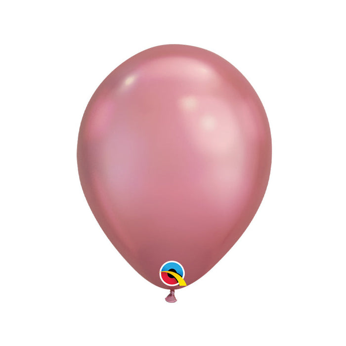7'' Chrome Mauve Latex Qualatex 100pk