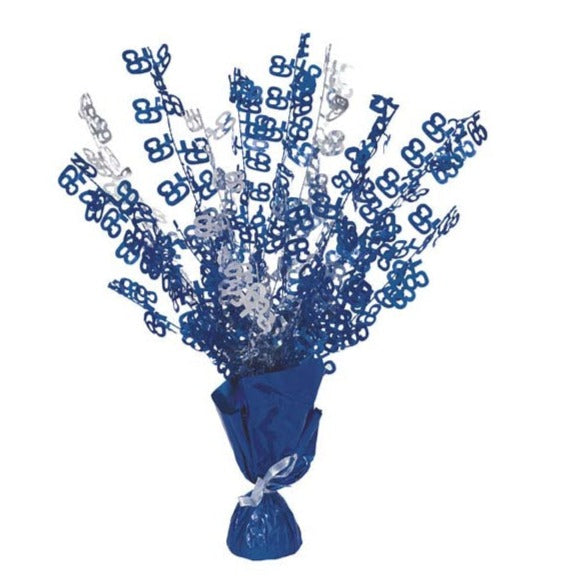 Glitz Blue Age 65 Centerpiece