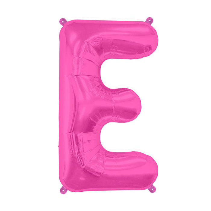 16'' Foil Letter E - Magenta Packaged Air Fill