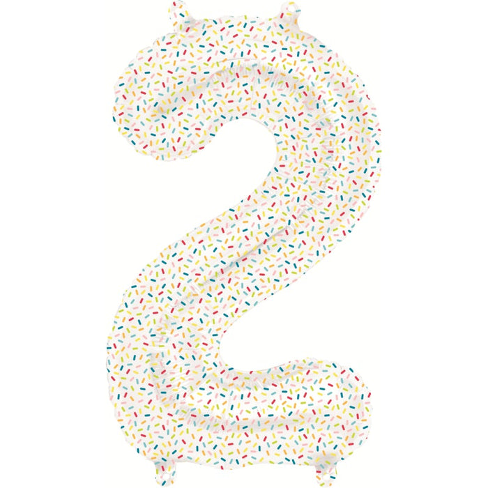 16'' Foil Number 2 - Sprinkles Packaged Air Fill