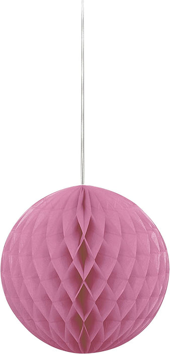 Hot Pink Paper Honeycomb Ball Decoration
