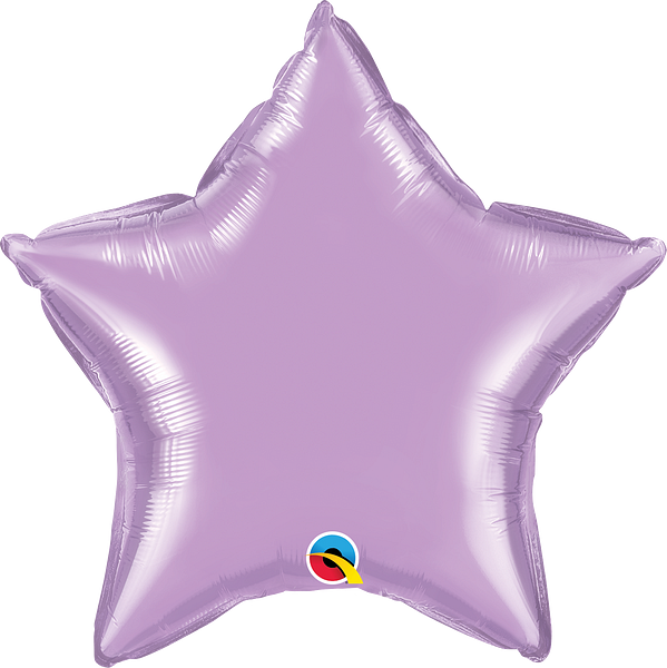20 Inch Star Pearl Lavender Plain Foil (Flat)