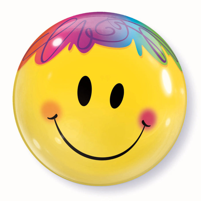 22'' Single Bubble Bright Smile Face