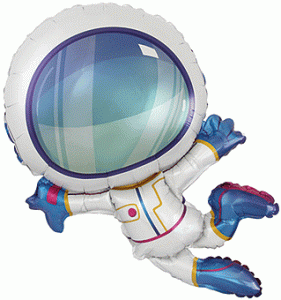 14 Inch Mini Astronaut Foil (Flat)