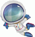 14 Inch Mini Astronaut Foil (Flat)