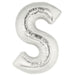 40'' Super Shape Foil Letter S - Silver