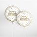 Confetti Gold Birthday Round Foil Balloon 18'', Package