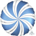 18'' Satin Azur Candy Swirls Foil