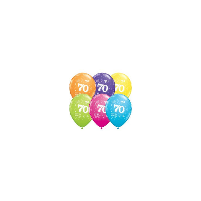 11'' Tropical Assortment 70th Around (25pk)