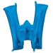 16'' Foil Letter W - Blue Packaged Air Fill (Anagram)