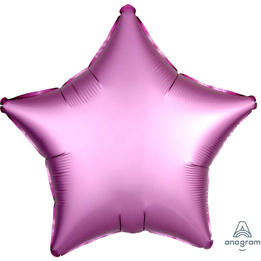 19'' Star Satin Flamingo Plain Foil