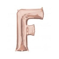 34'' Shape Foil Letter F - Rose Gold (Anagram)