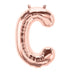 16'' Foil Letter C - Rose Gold Packaged Air Fill