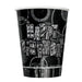 Glitz Black Prismatic Cups 9 Oz (8pk)