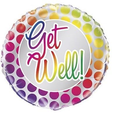 18'' Foil Balloon Rainbow Get Well