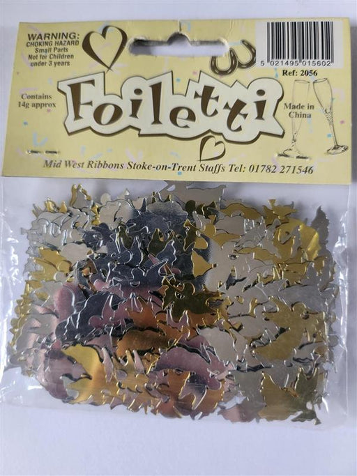 Silver & Gold Angels Confetti 14g
