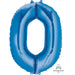 34'' Shape Foil Number 0 - Blue (Anagram)