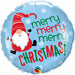 Gnome Merry Christmas 18 '' Round Foil
