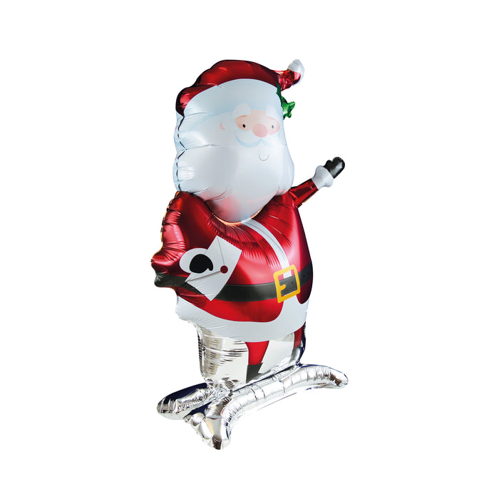 Santa Standing Foil Balloon 69 X 47Cm