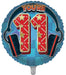 Blue / Headphones 11Th Birthday 18 Inch Foil Balloon